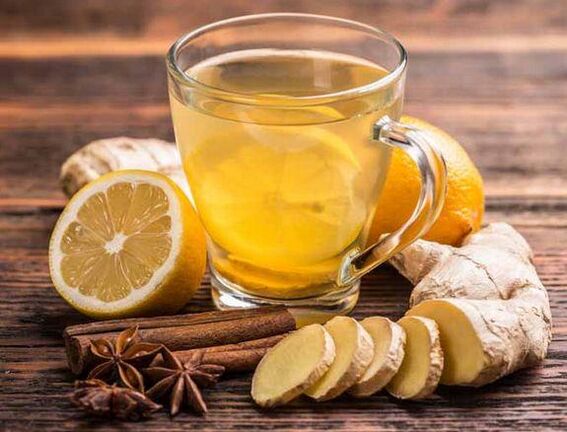 Teh dengan jahe, lemon, kayu manis dan cengkeh untuk ereksi yang tahan lama